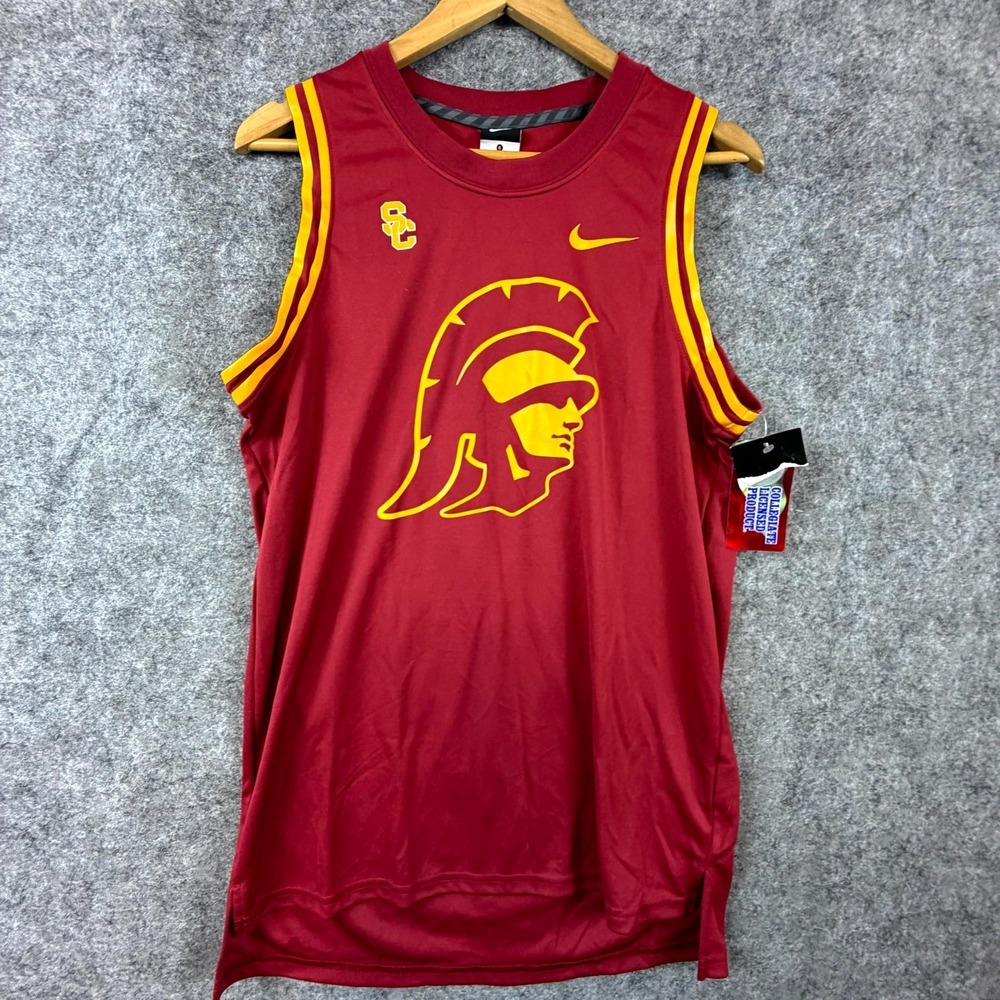 USC Trojans Jersey Mens S Red Tommy #0 Nike NCAA Basketball Sleeveless Graphic